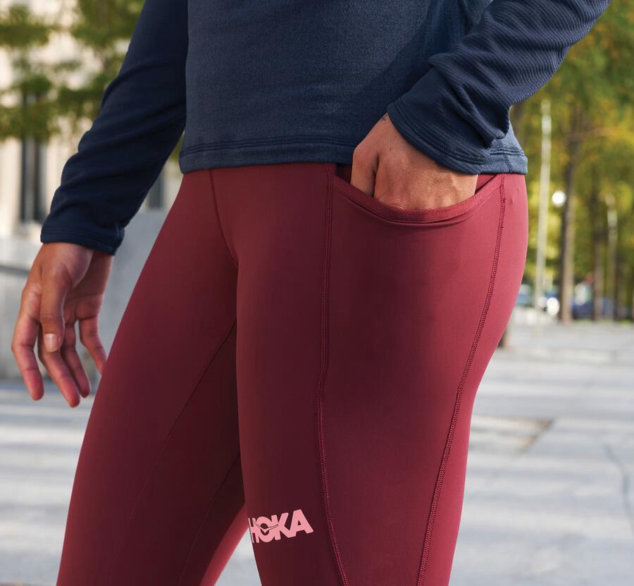 Hoka One One Performance Crop Tight Byxor Dam - Bröst - Nigga-3576